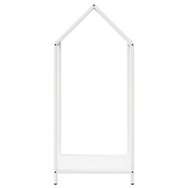 Brennholzregal Weiß 40x25x90 cm Kaltgewalzter Stahl