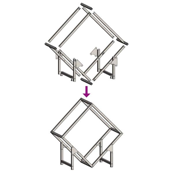 Brennholzregal Schwarz 50x25x50 cm Kaltgewalzter Stahl