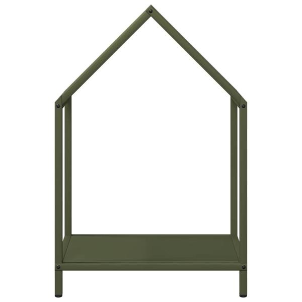 Brennholzregal Olivgrün 40x25x60 cm Kaltgewalzter Stahl