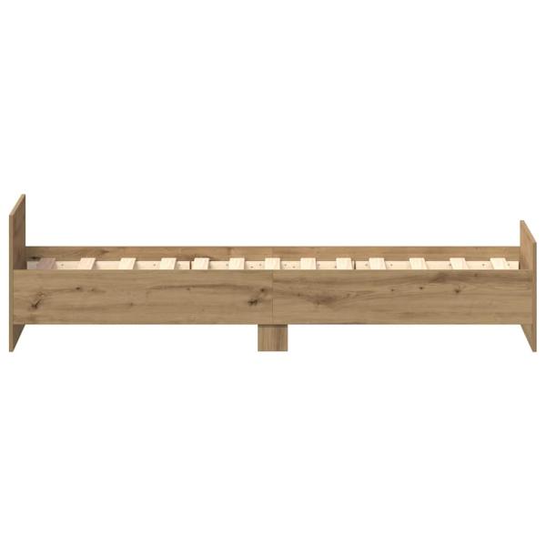 Bettgestell ohne Matratze Artisan-Eiche 75x190 cm Holzwerkstoff