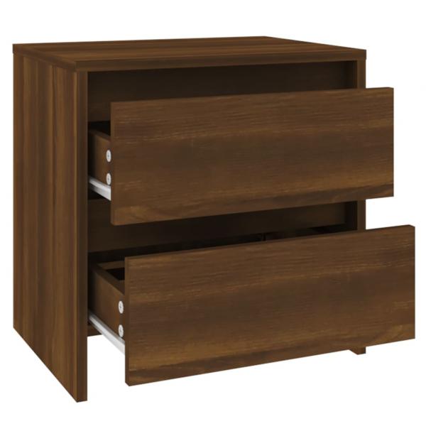 Nachttisch Braun Eichen-Optik 45x34,5x44,5 cm Holzwerkstoff