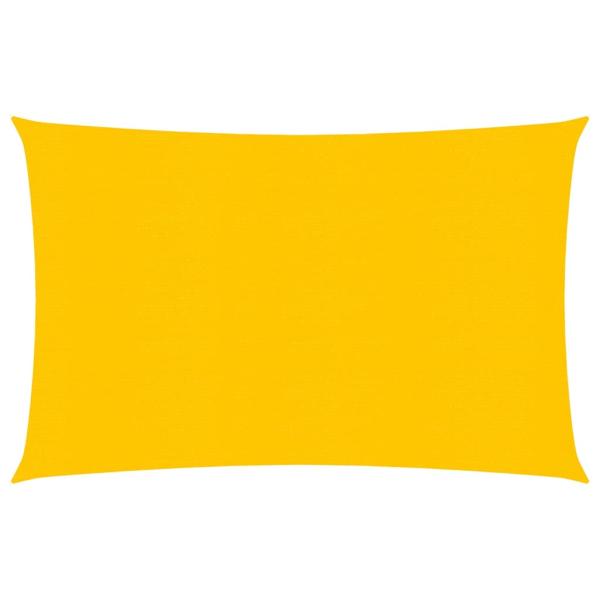 ARDEBO.de - Sonnensegel 160 g/m² Gelb 2,5x4 m HDPE