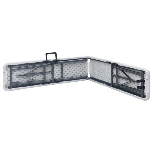 Klappbare Gartenbänke 2 Stk. 180 cm HDPE Weiß