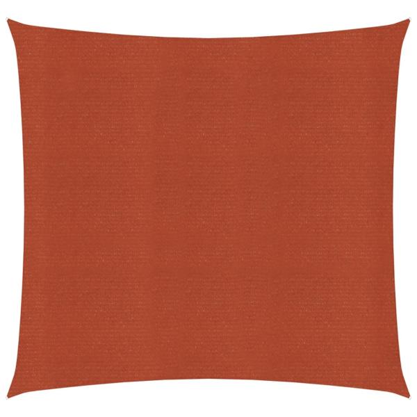 ARDEBO.de - Sonnensegel 160 g/m² Terrakottarot 5x5 m HDPE