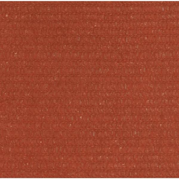 Sonnensegel 160 g/m² Terrakottarot 5x5 m HDPE