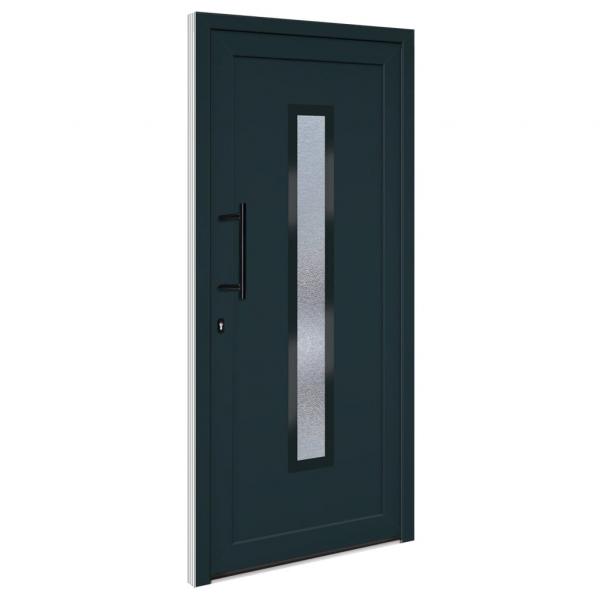 Haustür Anthrazit 98x208 cm PVC