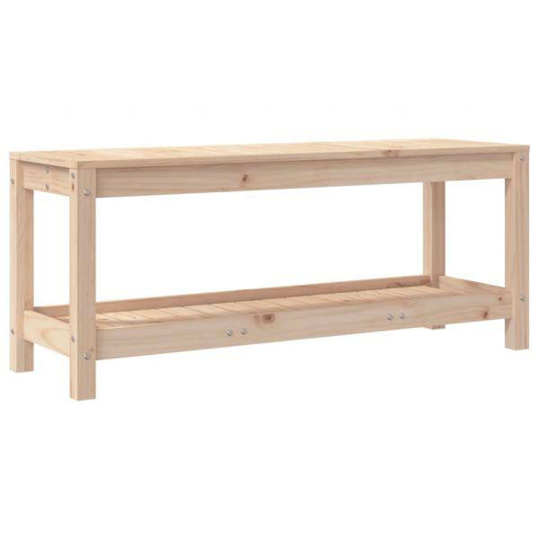 Gartenbank 108x35x45 cm Massivholz Kiefer