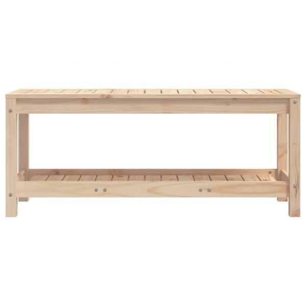 Gartenbank 108x35x45 cm Massivholz Kiefer