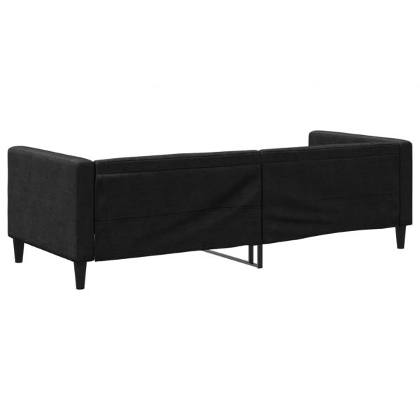Tagesbett Schwarz 80x200 cm Stoff