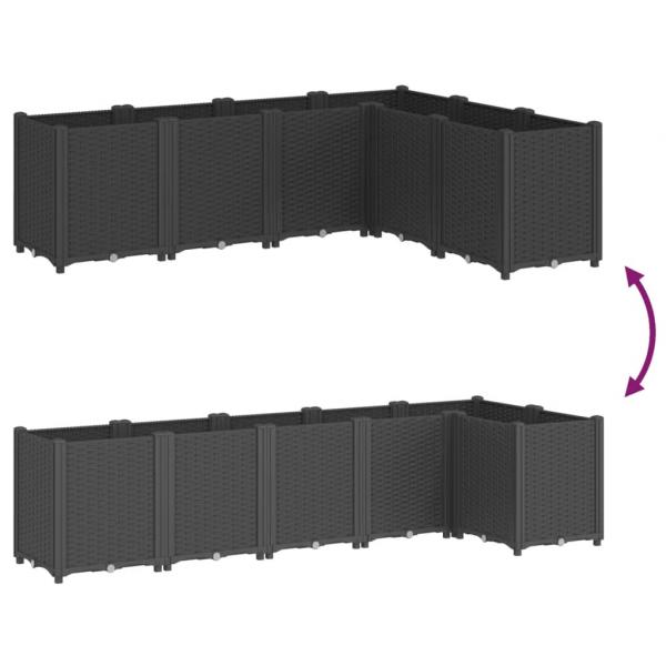 Pflanzkübel Schwarz 160x120x53 cm PP