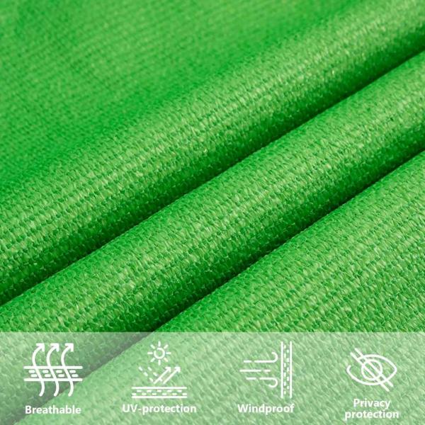 Sonnensegel 160 g/m² Hellgrün 6x7 m HDPE