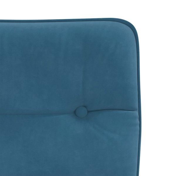 Esszimmerstühle 4 Stk. Blau Samt
