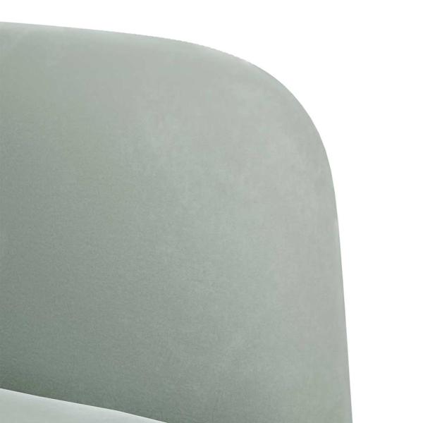 Sessel mit Armlehnen Hellgrau 54 cm Samt