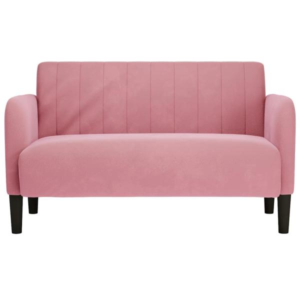 Zweisitzer-Sofa Rosa 109 cm Samt