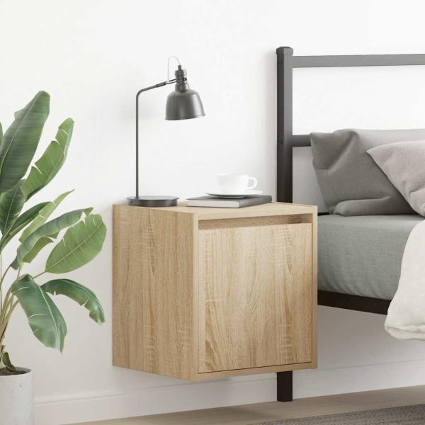 ARDEBO.de - Wand-Nachttisch Sonoma-Eiche 38x34x40 cm