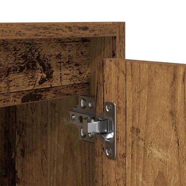 Wand-Nachttische 2 Stk. Altholz-Optik 38x34x40 cm