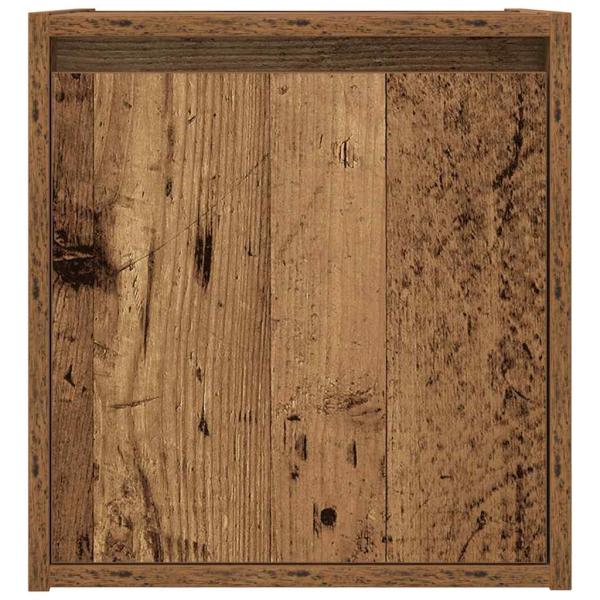 Wand-Nachttische 2 Stk. Altholz-Optik 38x34x40 cm