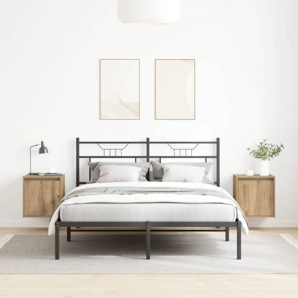 Wand-Nachttische 2 Stk. Artisan-Eiche 38x34x40 cm