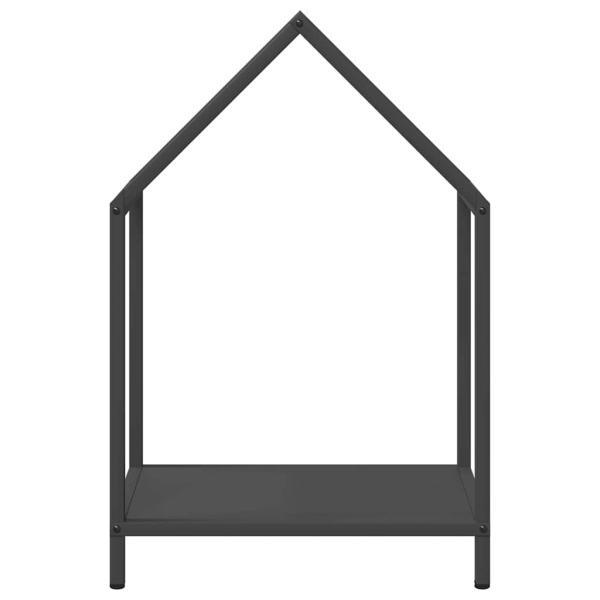 Brennholzregal Schwarz 40x25x60 cm Kaltgewalzter Stahl