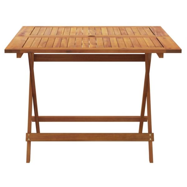 Gartentisch Klappbar 90x90x75 cm Massivholz Akazie