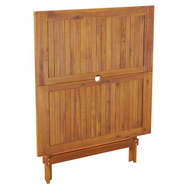 Gartentisch Klappbar 90x90x75 cm Massivholz Akazie