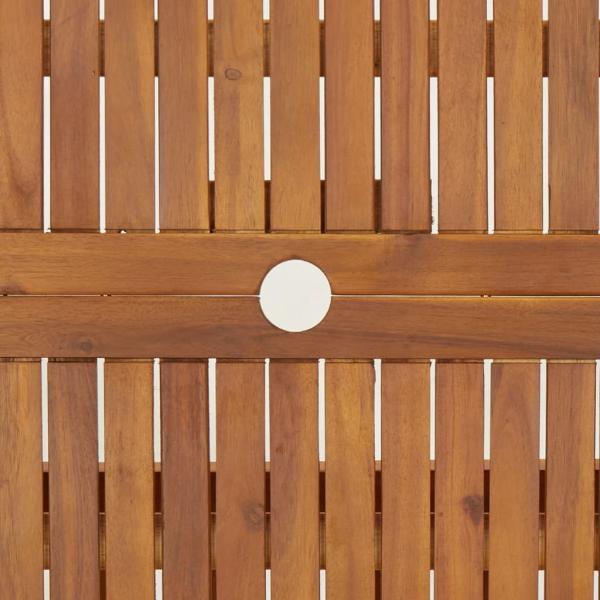 Gartentisch Klappbar 90x90x75 cm Massivholz Akazie