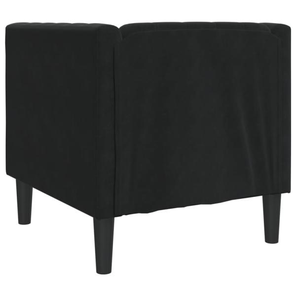 ARDEBO.de - Chesterfield-Sessel Schwarz Samt