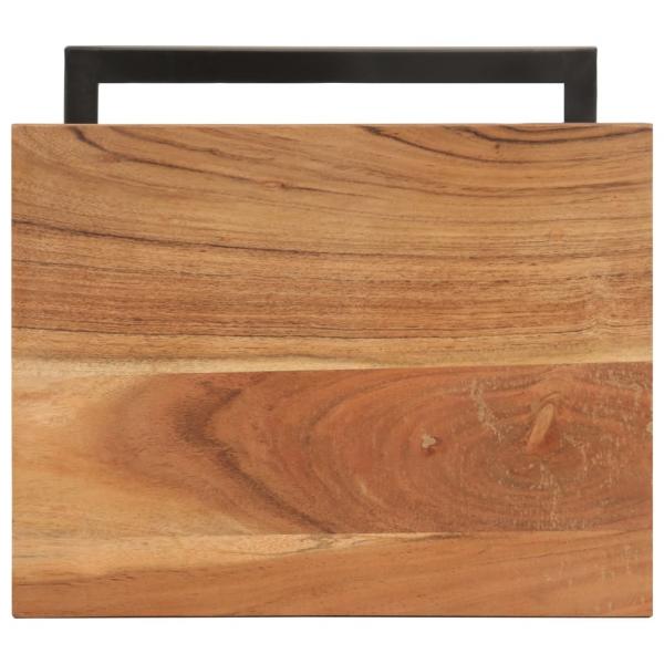 Beistelltische 2 Stk. 31,5x24,5x64,5 cm Massivholz Akazie
