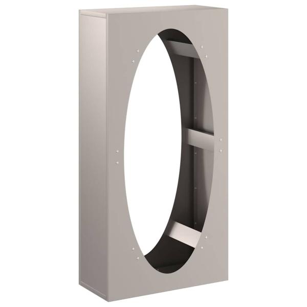 Brennholzregal 50x23x100 cm Wetterfester Stahl