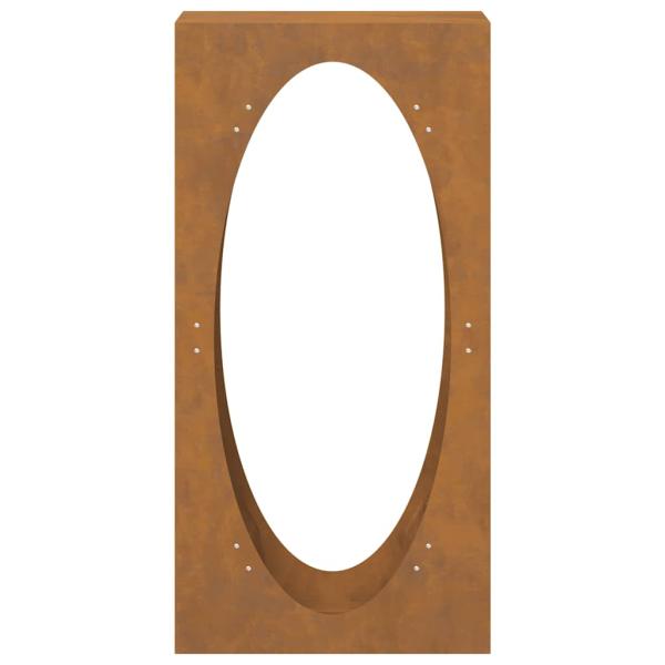 Brennholzregal 50x23x100 cm Wetterfester Stahl