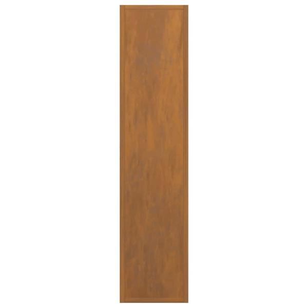 Brennholzregal 50x23x100 cm Wetterfester Stahl