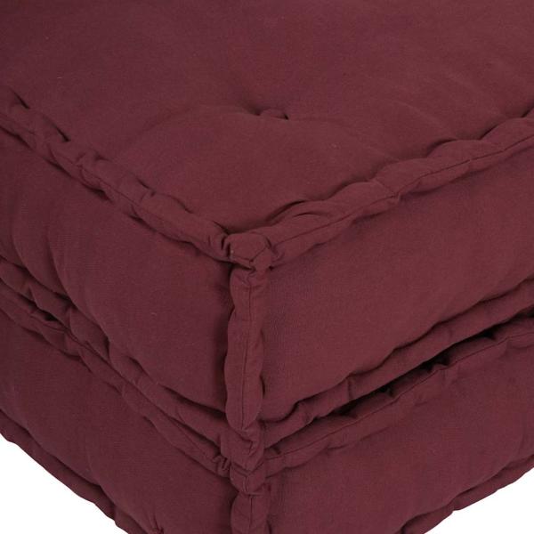 Pouf Modular Kastanienbraun 70x70x54 cm Stoff