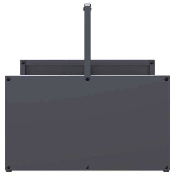 Brennholzregal Anthrazit 40x40x40 cm Kaltgewalzter Stahl