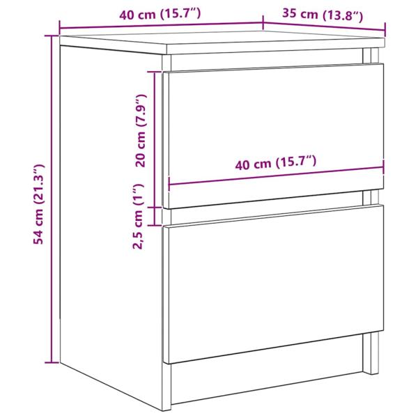 TV-Schrank Artisan-Eiche 40x35x54 cm Holzwerkstoff