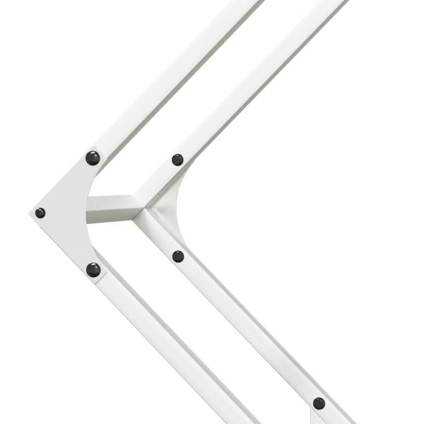 Brennholzregal Weiß 80x25x80 cm Kaltgewalzter Stahl