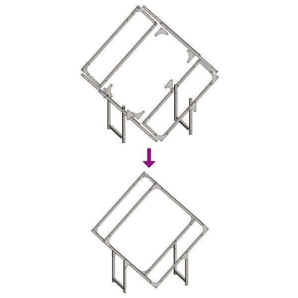 Brennholzregal Weiß 80x25x80 cm Kaltgewalzter Stahl