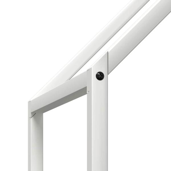 Brennholzregal Weiß 60x25x90 cm Kaltgewalzter Stahl