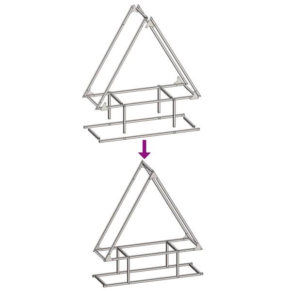 Brennholzregal Schwarz 80x25x90 cm Kaltgewalzter Stahl
