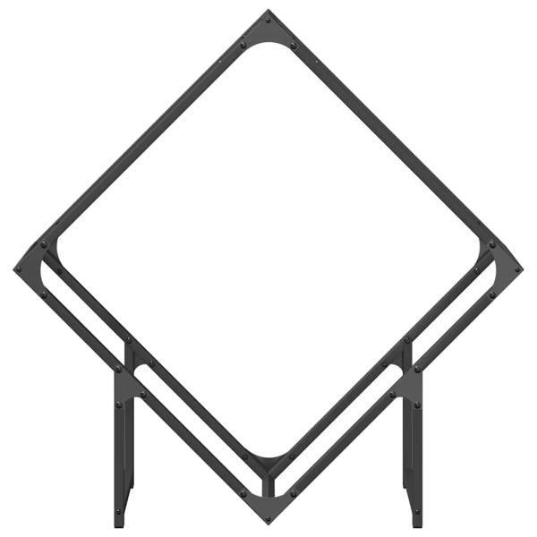 Brennholzregal Schwarz 80x25x80 cm Kaltgewalzter Stahl