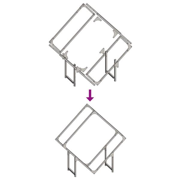 Brennholzregal Schwarz 80x25x80 cm Kaltgewalzter Stahl