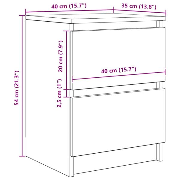 TV-Schrank Weiß 40x35x54 cm Holzwerkstoff