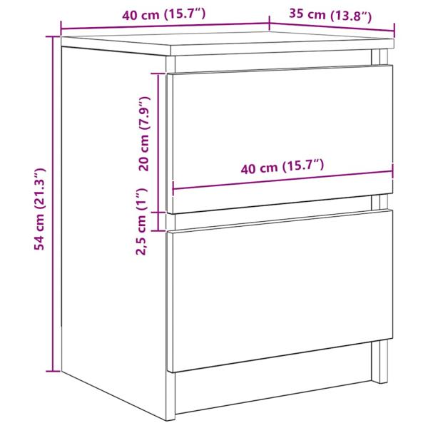 TV-Schrank Altholz-Optik 40x35x54 cm Holzwerkstoff