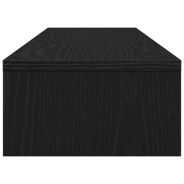 Monitorständer Schwarz Eichen-Optik 100x24x13 cm Holzwerkstoff