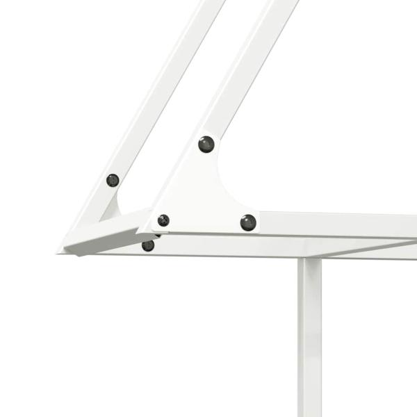 Brennholzregal Weiß 80x25x90 cm Kaltgewalzter Stahl