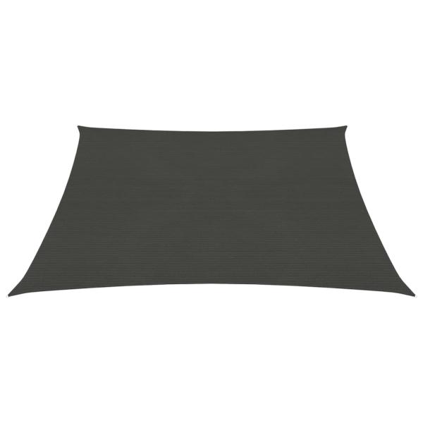 Sonnensegel 160 g/m² Anthrazit 6x6 m HDPE
