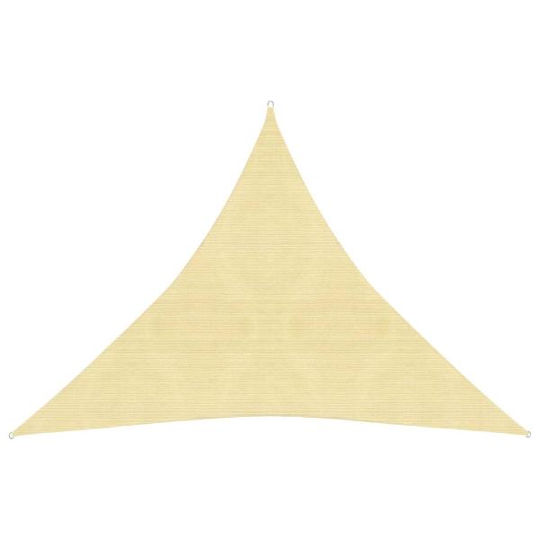 ARDEBO.de - Sonnensegel 160 g/m² Beige 6x6x6 m HDPE