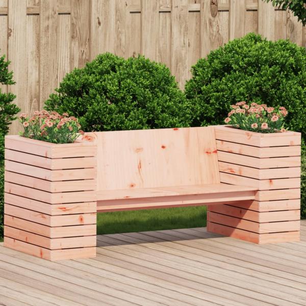 ARDEBO.de - Gartenbank mit Pflanzkübeln 167,5x60x65 cm Massivholz Douglasie