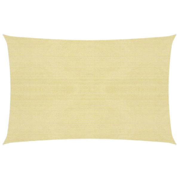 ARDEBO.de - Sonnensegel 160 g/m² Beige 4x5 m HDPE