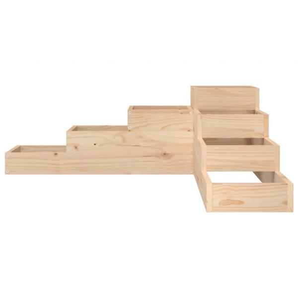 Pflanzentreppe 4 Stufen 106x104,5x36 cm Massivholz Kiefer