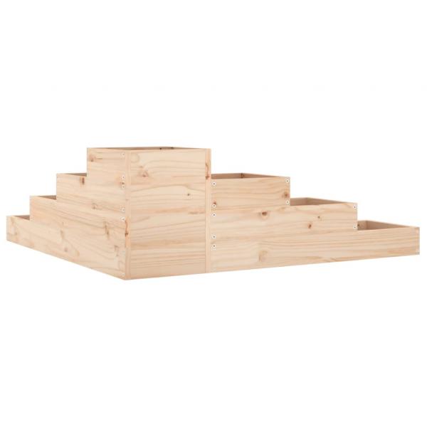 Pflanzentreppe 4 Stufen 106x104,5x36 cm Massivholz Kiefer
